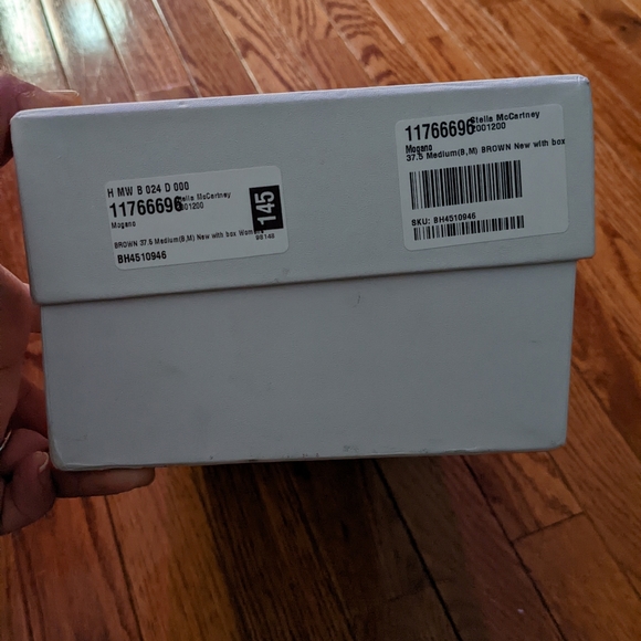 Stella McCartney Faux Croc Buckle Flat Sandals Brown 7.5 - Picture 8 of 8